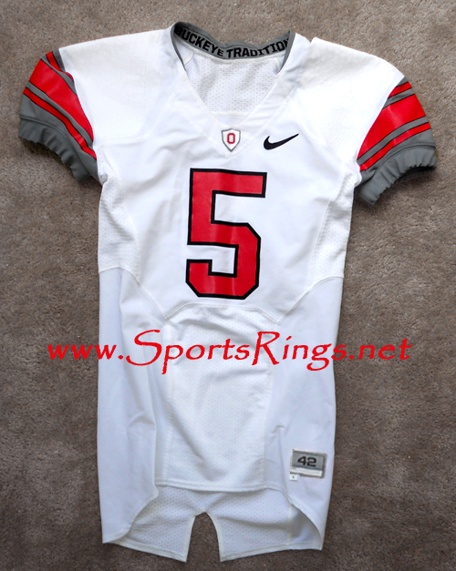 **SOLD**2009 Ohio State Football Nike Pro Combat Rivalry Game Worn Starting Player's Jersey
