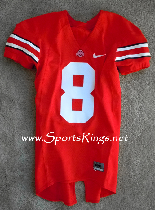 **SOLD**Ohio State Buckeyes Football Scarlet Game Worn Player's Jersey-#8
