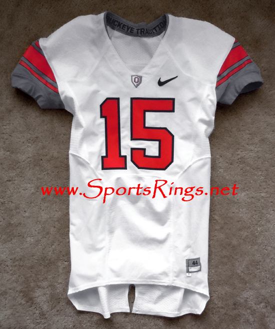 **SOLD**2009 Ohio State Football Nike Pro Combat Rivalry Game Worn Player's Jersey-#15