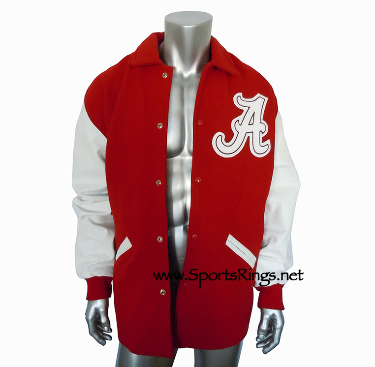 **SOLD**Alabama Crimson Tide Football Starting Player Issued Official Varsity "A" Club Auto'd Letterman's Jacket!!(2XL)