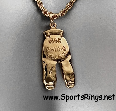 **AVAILABLE!!**1965 Ohio State Buckeyes Football "GOLD PANTS"  Player Issued Award Charm! 