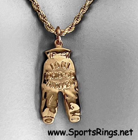 **AVAILABLE!!** 1961 Ohio State Buckeyes Football "NATIONAL CHAMPIONSHIP GOLD PANTS" Player's Award Charm!! 