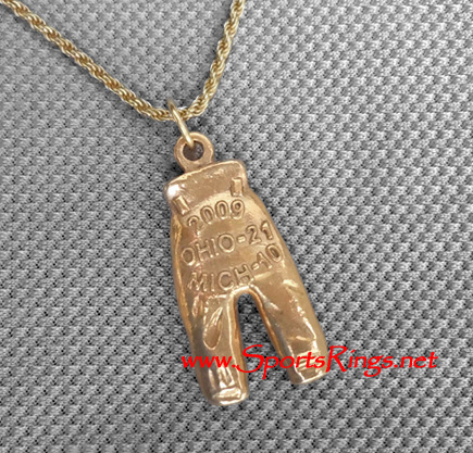 **AVAILABLE!!**2009 Ohio State Buckeyes Football "GOLD PANTS" Player Issued Award Charm!