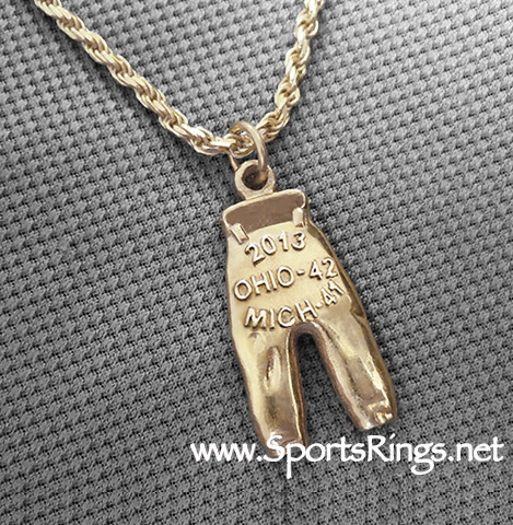 **AVAILABLE**2013 Ohio State Buckeyes Football "GOLD PANTS" Authentic Player Issued Award Charm!