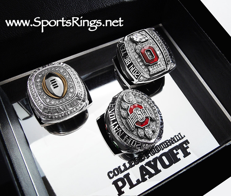 **SOLD**2014 Ohio State Buckeyes Football "COLLEGE FOOTBALL PLAYOFF BIG TEN/SUGAR BOWL/NATIONAL CHAMPIONSHIP" Authentic Former Starting Player Issued 3-Ring Set and Presentation Display Case!!