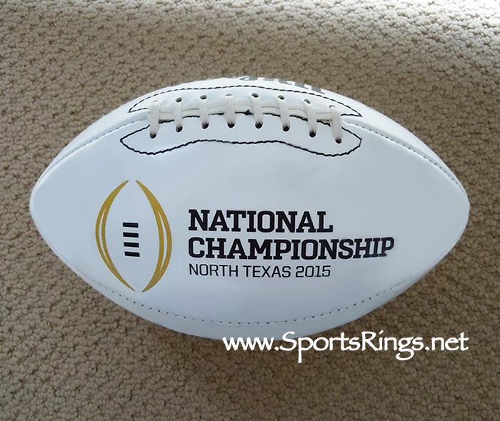 **SOLD**2015 Ohio State Football "COLLEGE FOOTBALL PLAYOFF NATIONAL CHAMPIONSHIP" Player Issued Auto'd Ball