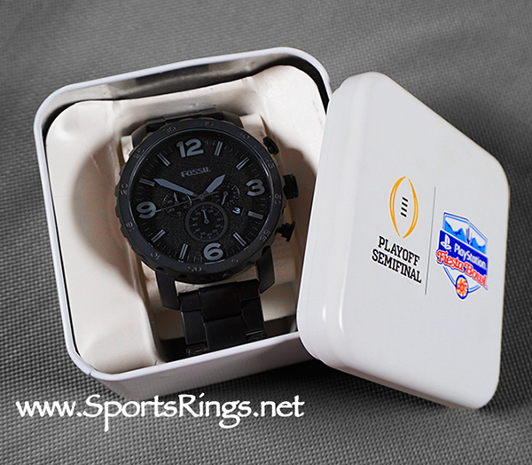 **SOLD**2017 Ohio State Football "PLAYSTATION FIESTA BOWL" Starting Player Issued Watch and Presentation Case!! 
