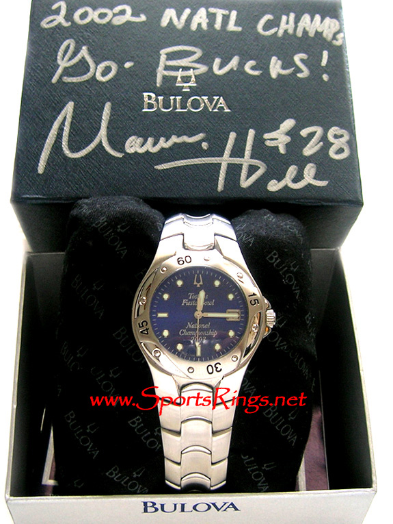 **SOLD**2002 Ohio State Football "BCS NATIONAL CHAMPS" Player's Watch