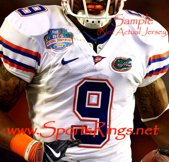 **SOLD**2008 UF Gators Football "BCS Nat Championship" Starting Player's Jersey