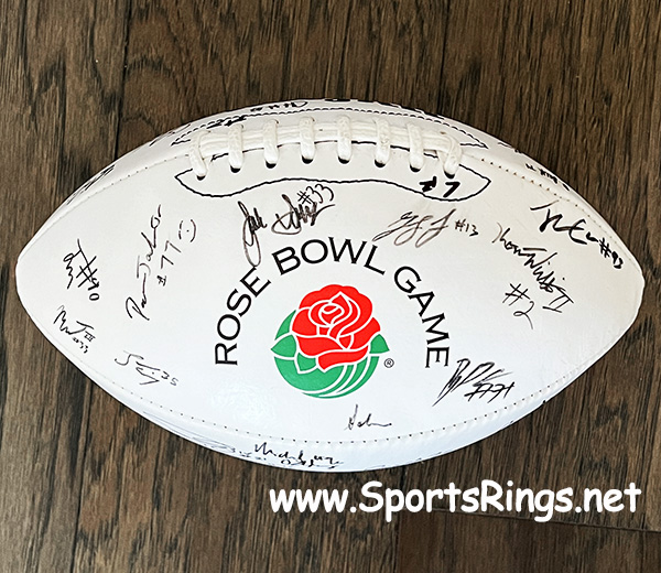 **AVAILABLE**2022 Ohio State Football "ROSE BOWL CHAMPIONSHIP" Player Issued Issued Multi-Player/Coach Auto'd Ball vs Utah 48-45!!