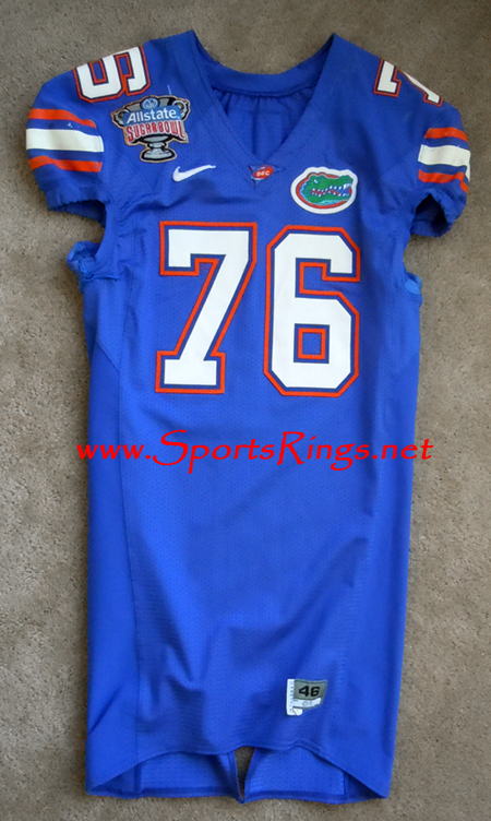 **SOLD**UF Florida Gators Football "Sugar Bowl Championship" Game Worn Player's Jersey-#76
