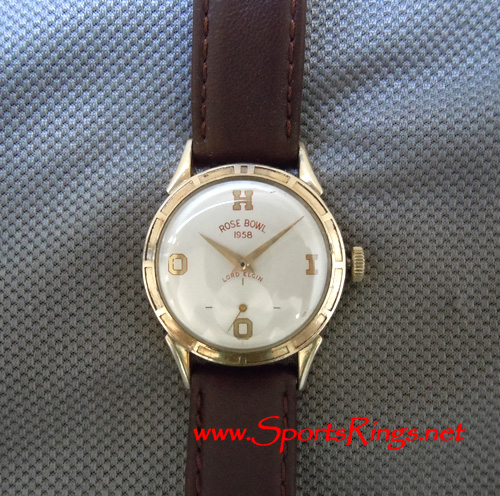**SOLD**1957 Ohio State Football "NATIONAL CHAMPIONSHIP" 10K Lord Elgin Player's Watch