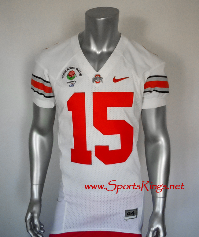 **SOLD**Ohio State Buckeyes Football "Rose Bowl Championship" Game Worn Player's Jersey-#15 James Jackson-WR!!