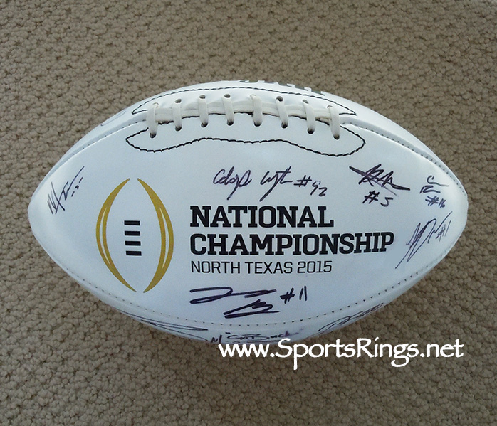 **AVAILABLE**2014 Ohio State Football "COLLEGE FOOTBALL PLAYOFF NATIONAL CHAMPIONSHIP" Player Issued Auto'd Ball