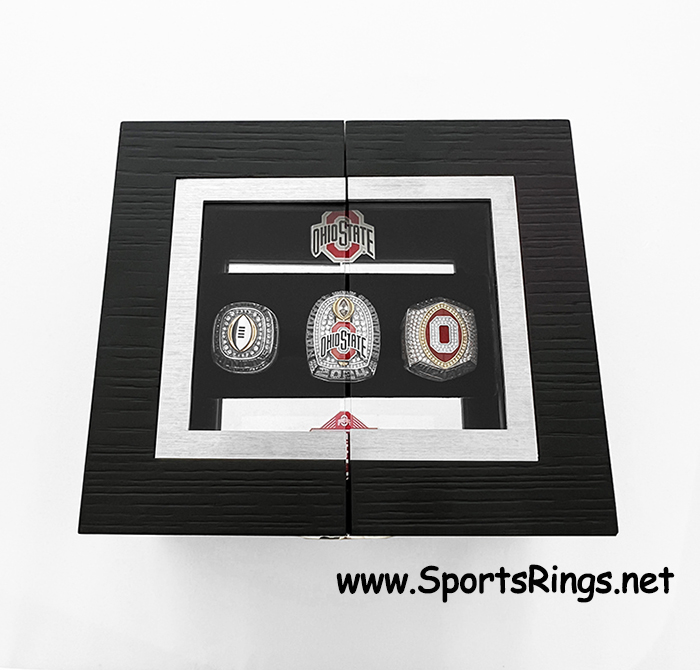 **SOLD PREMIER LISTING!!**2024/2025 Ohio State Buckeyes Football "COLLEGE FOOTBALL PLAYOFF COTTON BOWL/ROSE BOWL/NATIONAL CHAMPIONSHIP" Authentic Player Awarded/Issued 3-Ring Set and Presentation Display Case(RARE!)!!