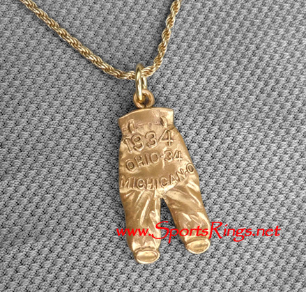**SOLD**1934 Ohio State Buckeyes Football "GOLD PANTS" Authentic Player's Award Charm!!(FIRST YEAR EVER!)