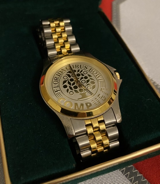 **SOLD**1995 Ohio State Football "COMP USA FLORIDA CITRUS BOWL" Starting Player Issued Watch and Presentation Case!!