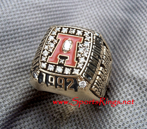 **SOLD**1992 Alabama Football "National Championship" 10K Player's Ring
