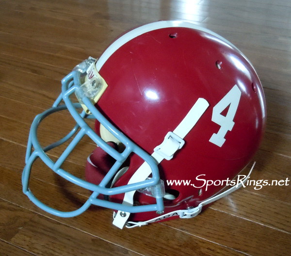 **SOLD**2008 Alabama Football On Field Game Worn Starters Helmet-#4 Marquis Maze-WR!