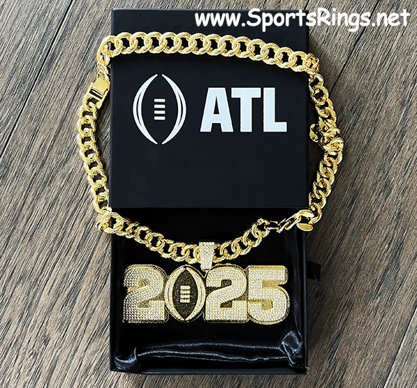 **AVAILABLE**2025 Ohio State Football "COLLEGE PLAYOFF NATIONAL CHAMPIONSHIP" Player Issued "ATL 2025" Necklace!!
