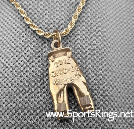 **AVAILABLE!!**2012 Ohio State Buckeyes Football "GOLD PANTS" Authentic Player Issued Award Charm!