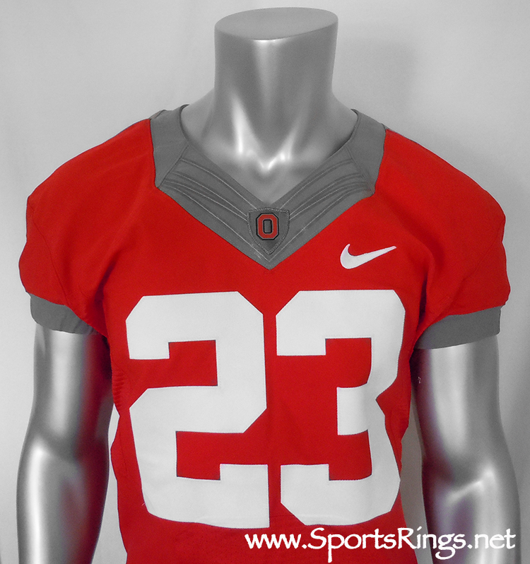 **SOLD**Ohio State Football '61 Throwback Nike Pro Combat Throwback Rivalry Game Worn Player's Jersey!!(vs Wisconsin)-#23