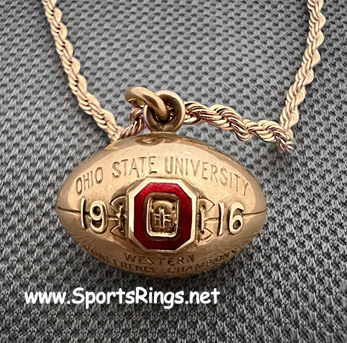 **AVAILABLE...PREMIER LISTING!!**1916 Ohio State Buckeyes Football "WESTERN CONFERENCE CHAMPIONS" 10K GOLD Authentic Player Issued Championship Award!! 