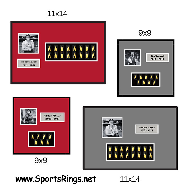 Custom Display Options(Shadow Boxes, Frames, etc.) for Head Coach Specific Era-Ohio State Gold Pants Awards!!