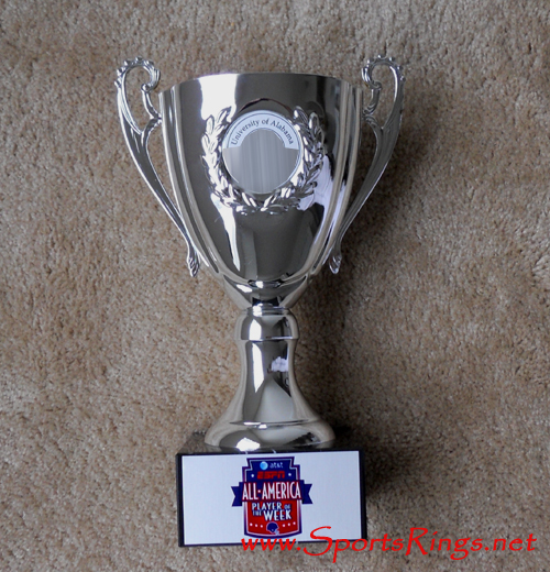 **SOLD**Alabama Crimson Tide Football "ESPN ALL-AMERICAN PLAYER OF THE WEEK" Starting Player's Trophy