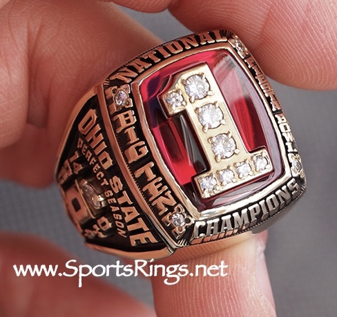 **SOLD** 2002 Ohio State Football "BIG TEN/FIESTA BOWL/NATIONAL CHAMPIONSHIP" 10K GOLD Ring 14-0!!