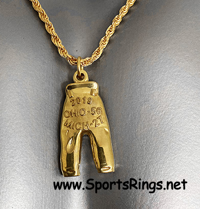 **AVAILABLE!!**2019 Ohio State Buckeyes Football "GOLD PANTS" Authentic Former Starting Player/Team Captain Issued Award Charm!! 