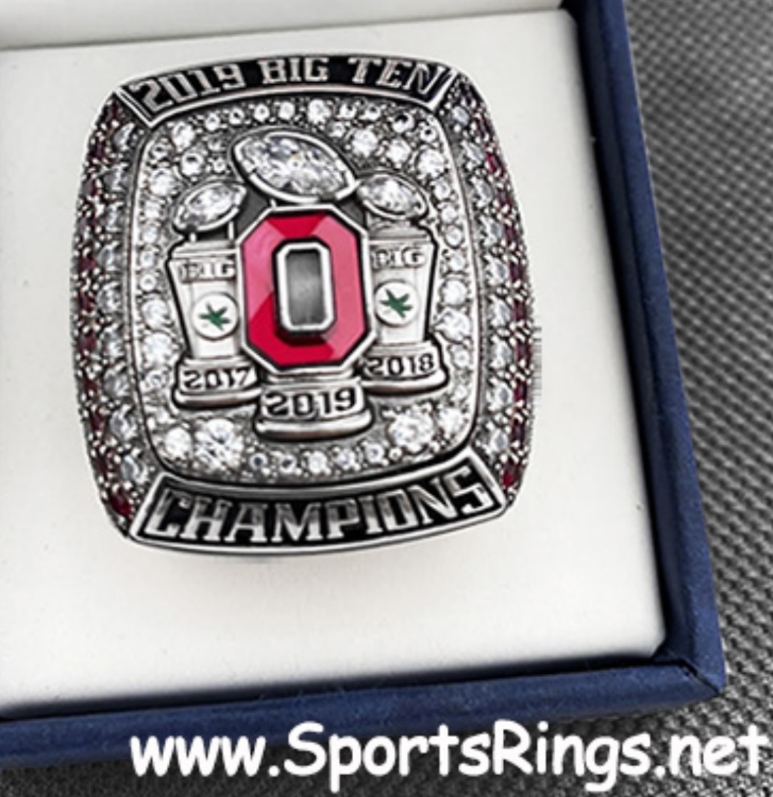 **AVAILABLE**2019 Ohio State Buckeyes Football "OUTRIGHT B1G CHAMPIONSHIP" Authentic Former Starting Player Issued Ring(MINT)!!