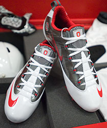**SOLD**2009 Ohio State Football "OSU vs Mich" Nike Pro Combat Rivalry Game Worn Cleats