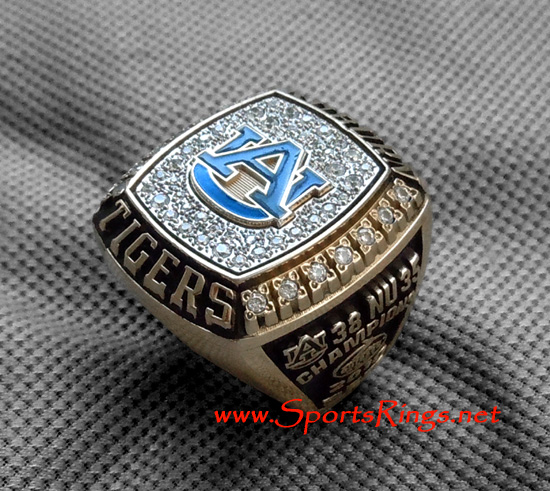 **SOLD**2009 Auburn Tigers Football "Outback Bowl Championship" Starting Player's Ring-#18 Kodi Burns