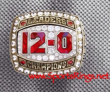 **SOLD**2012 Ohio State Football "LEADERS DIVISION CHAMPIONSHIP" Authentic Starting Player's Ring with Display Box-12-0 Undefeated!