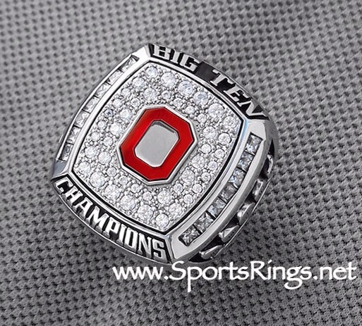 **SOLD**2009 Ohio State Football "OUTRIGHT BIG TEN-ROSE BOWL CHAMPIONSHIP" Authentic 10K GOLD Ring-Staff