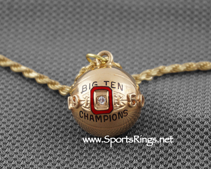 **SOLD**1950 Ohio State Buckeyes Basketball "BIG TEN CHAMPIONS" 13K GOLD/DIAMOND Authentic Award Charm!!