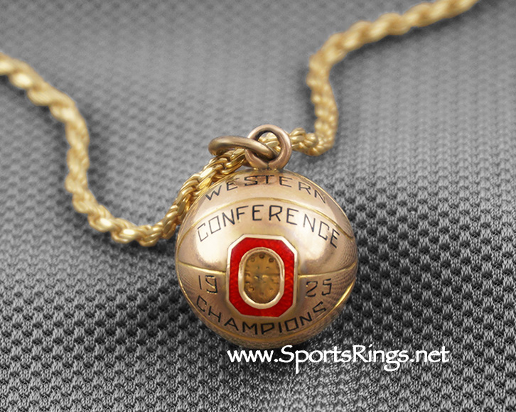 **SOLD**1925 Ohio State Buckeyes Basketball "WESTERN CONFERENCE CHAMPIONS" 10K GOLD Authentic Award!!