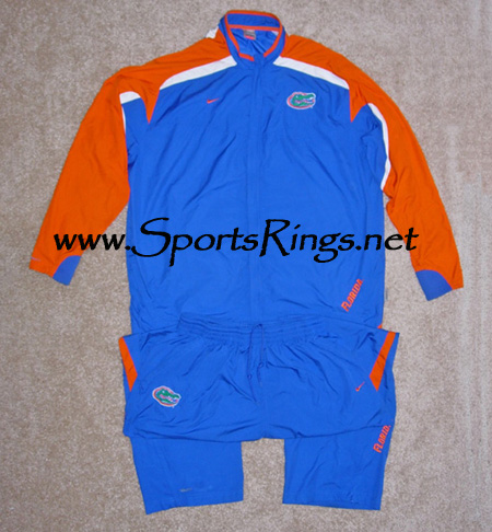 **SOLD**2008 UF Gators Football Player's Worn Travel Suit