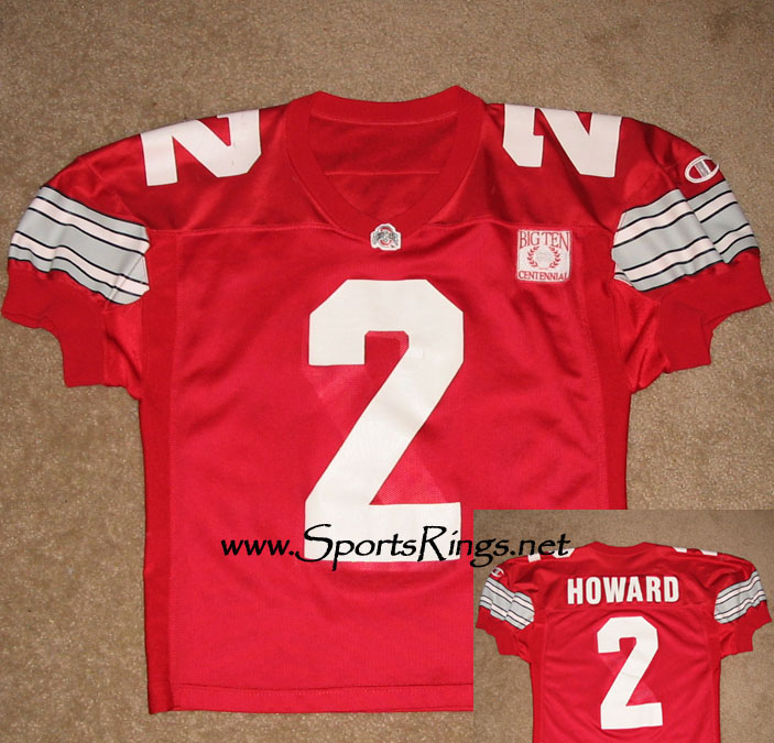 1995 Ohio State Football #2 Ty Howard Game Worn Jersey