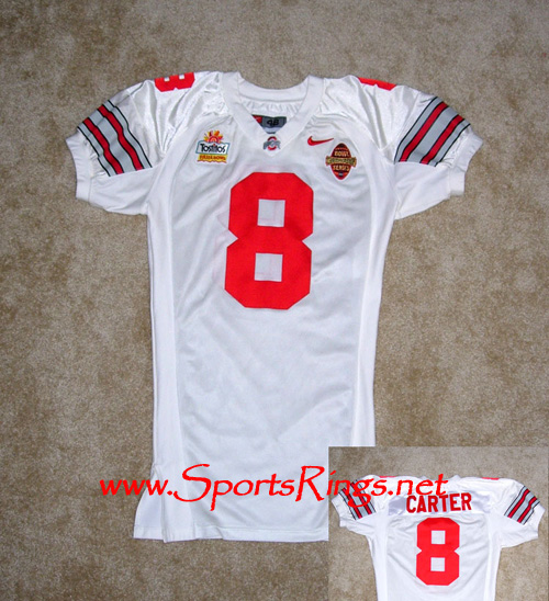 **SOLD**2002 Ohio State Football #8 Carter BCS National Championship Jersey