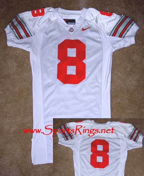 **SOLD**2005 Ohio State Football #8 On-Field Game Worn Jersey