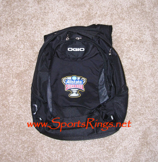 **SOLD**2009 UF Gators Football "Sugar Bowl Championship" Player's Backpack