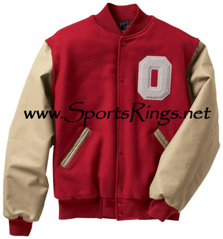 **ON SALE!!**Ohio State Buckeyes Football Starting Player's Official Varsity "O" Letterman's Jacket-Size 2XL