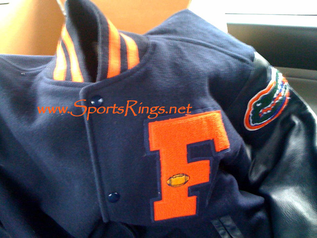 **SOLD**UF Florida Gators Football Varsity Letterman Players Jacket-Size 2XL